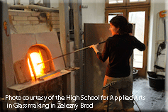 High School for Applied Arts in Glassmaking in Železný Brod